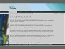 Tablet Screenshot of glas-in-form.de